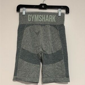 Gymshark Green Grey Flex Stretch Workout Performance Shorts Activewear Lift Gym